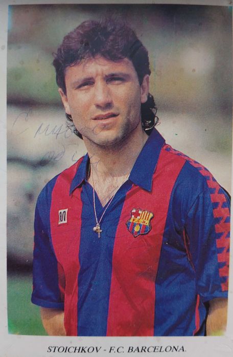 Снимка с автограф на Христо Стоичков