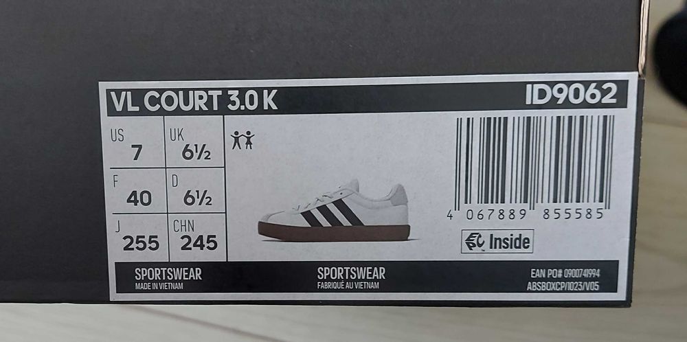 Adidas VL court 3.0 k обувки
