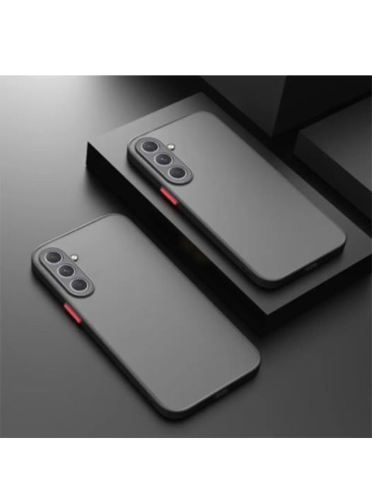 Samsung S22/S23/S24/S25/PLUS/ULTRA Husa Plastic Fumuriu Margine Silico