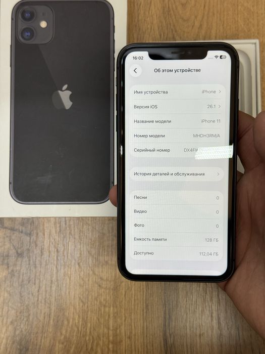  iPhone 11 128gb rm/a EAC black аккум 81%