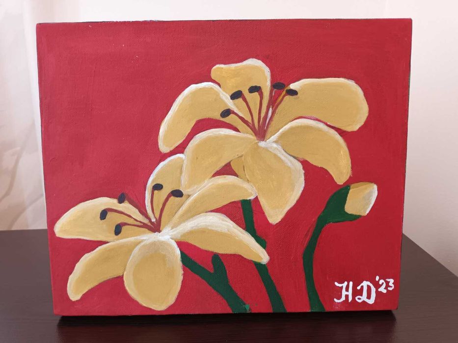 НОВА картина, рисувана с акрил 22×27см, Спиди/лично предаване