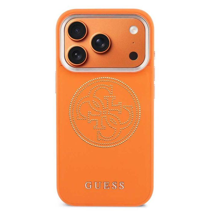 GUESS Калъф Кейс Magsafe за iPhone 17 Pro / Orange / Оригинал /