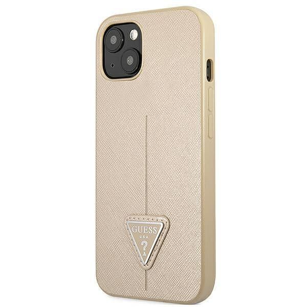 Guess hardcase saffianotriangle logo - дизайнерски кожен кейс за iphon