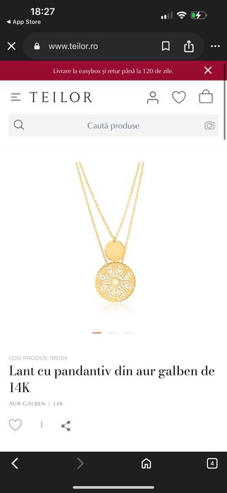 Lantic aur galben 14 k teilor