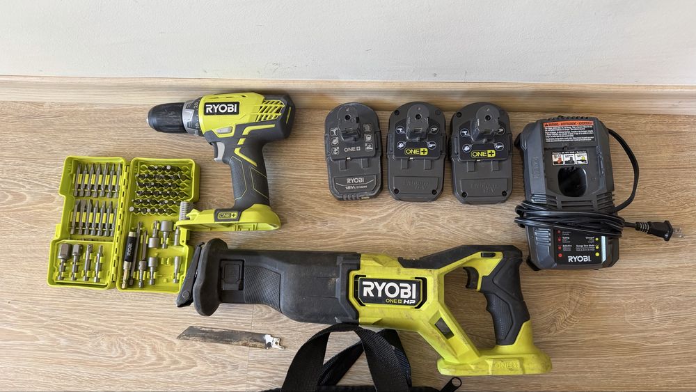 Ryobi - Акумулаторен сет от машини 18V