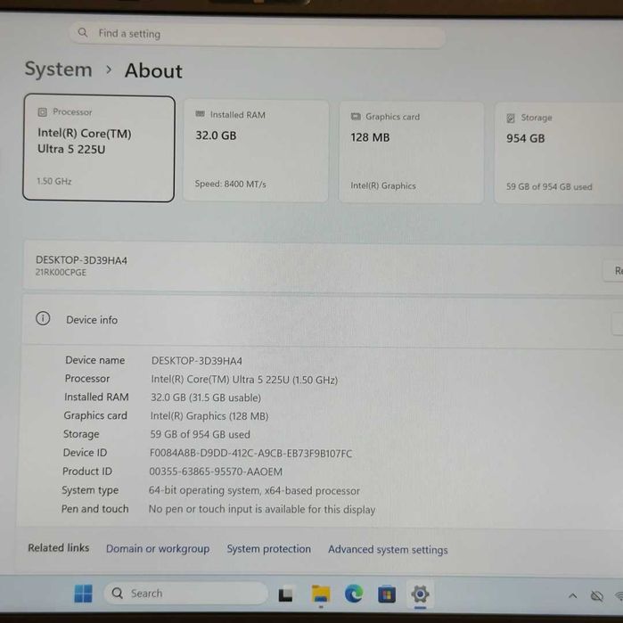 Lenovo ThinkPad X13 Gen 6 Intel Core Ultra 5 225U SSD 1TB NVme RAM 32GB LPDDR5x Intel Graphics Black - GARANTIE 12 LUNI | TrueGSM