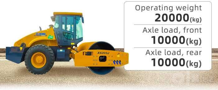 XCMG XS203J — одновальцовый дорожный виброкаток  склад 20тон
