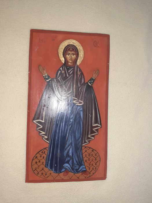 icoana Maica Domnului Fecioara Maria 16/30 cm pictura pe lemn