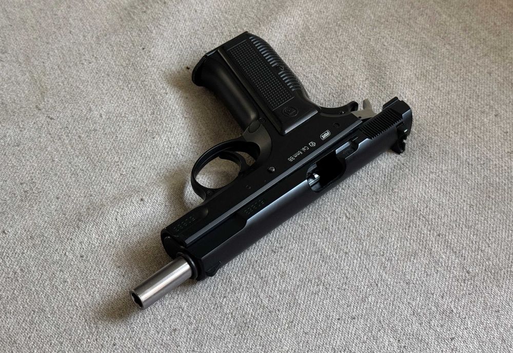 Replică airsoft ASG CZ 75 Pre-B Full Metal GBB, rară