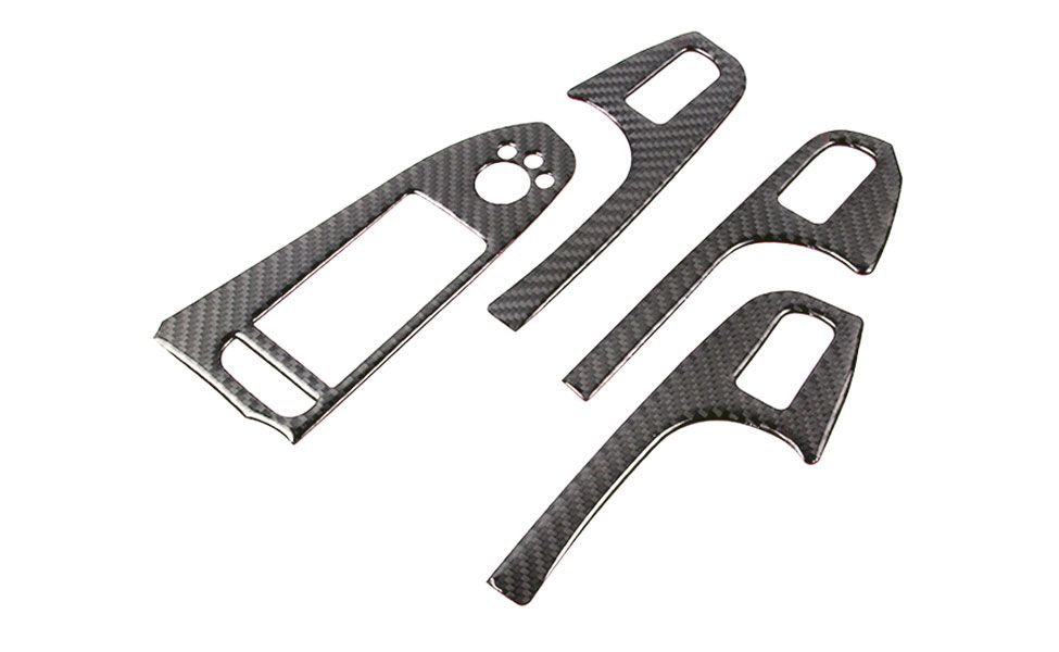 Ornamente fibra carbon manere interioare usi - Audi A4 (B8), A5