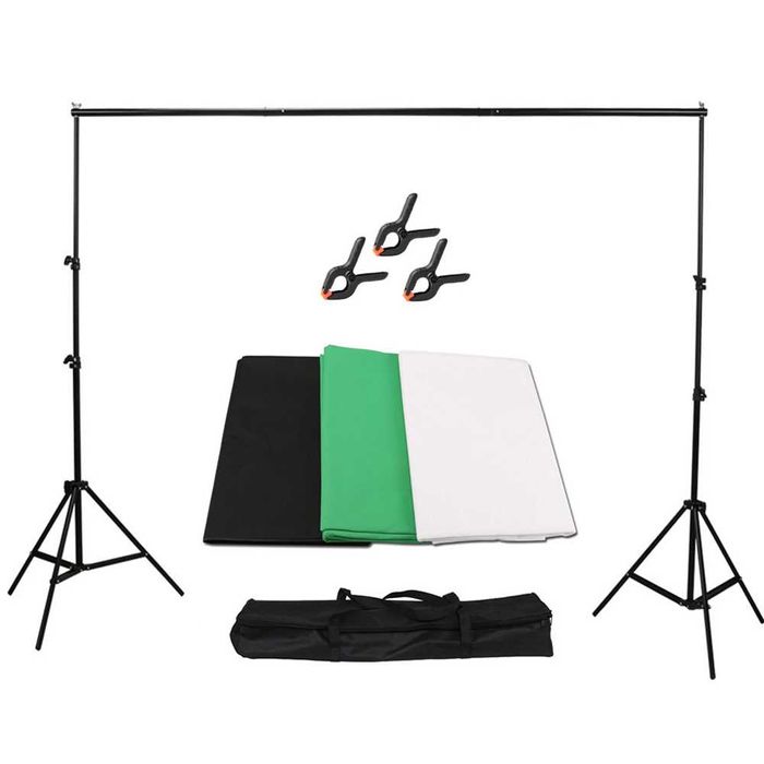 Suport Fundal kit stand, stativ, cabina foto fundal foto alb negru
