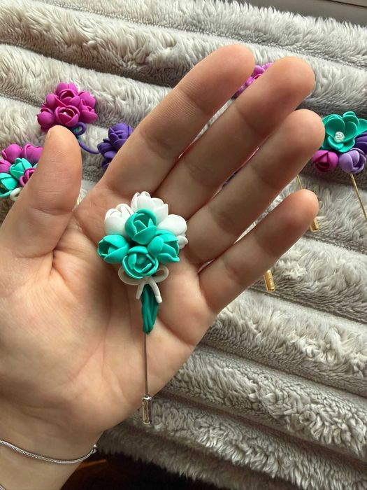 Brose handmade din lut polimeric