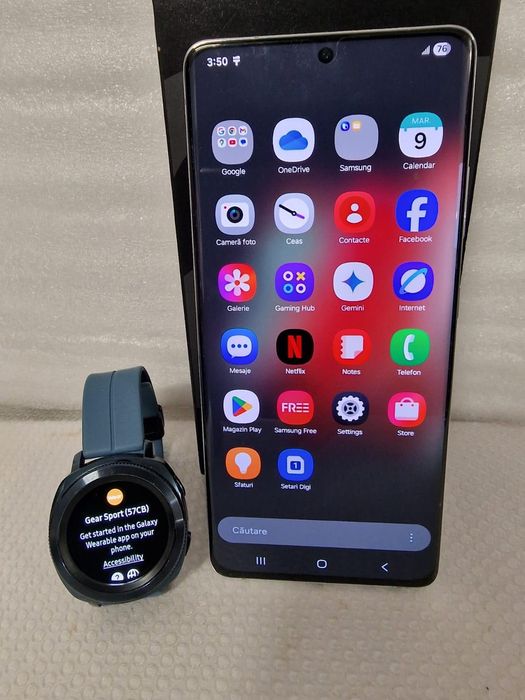S21 Ultra + Gear Sport condiție f bună samsung