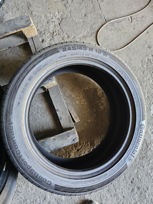 4 anvelope vara 245 45 19 Continental 7mm
