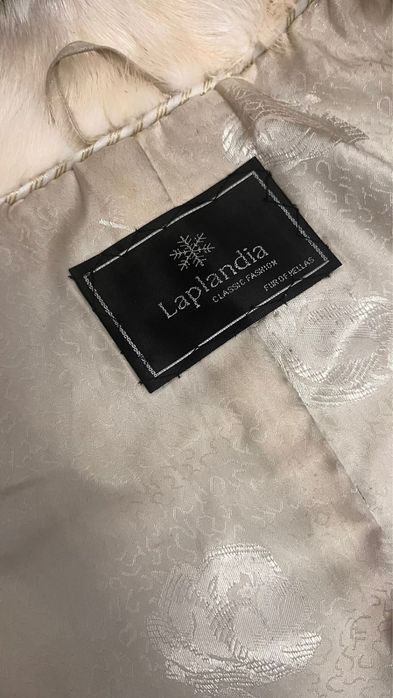 Норковая шуба белая