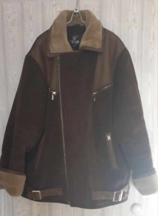 Дубленка теплая косуха