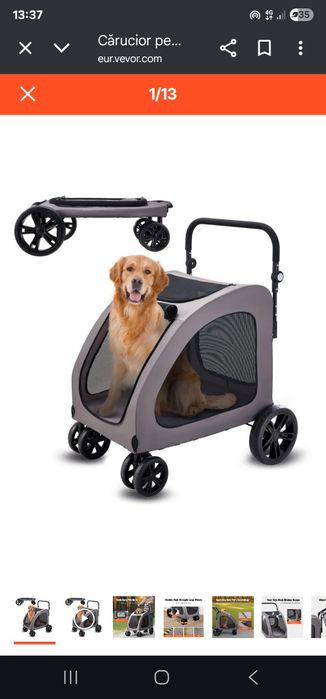 Căruț transport animale de companie