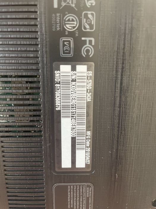 Acer aspire E 15 core i 3