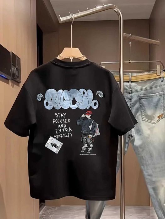 Памучна мъжка тениска