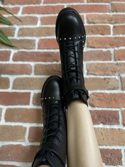 Кожени боти черни EUR 38