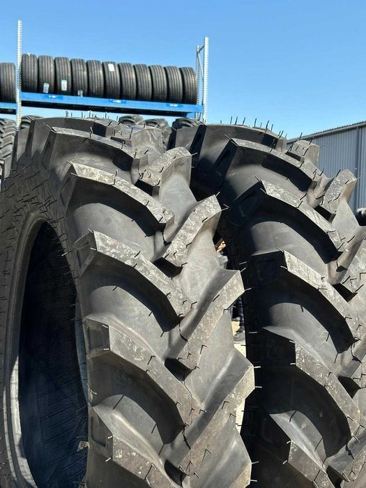 Cauciucuri 12.4-28 Panther 12 ply Noi pentru tractor Fiat Deutz camere jante U445 U45 anvelope Obada Steluta