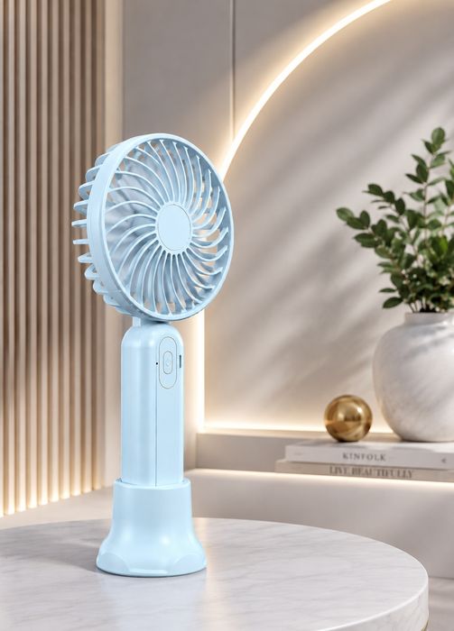 Mini ventilator, qoʻl va stol uchun qulay