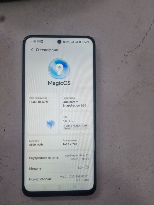 Honor x7d 6/128 t