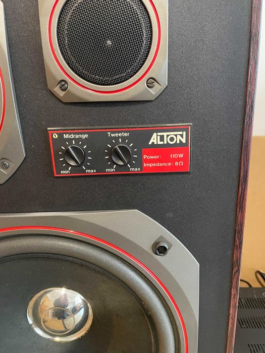 Тонколони 110 Вт + усилвател + еквилайзер