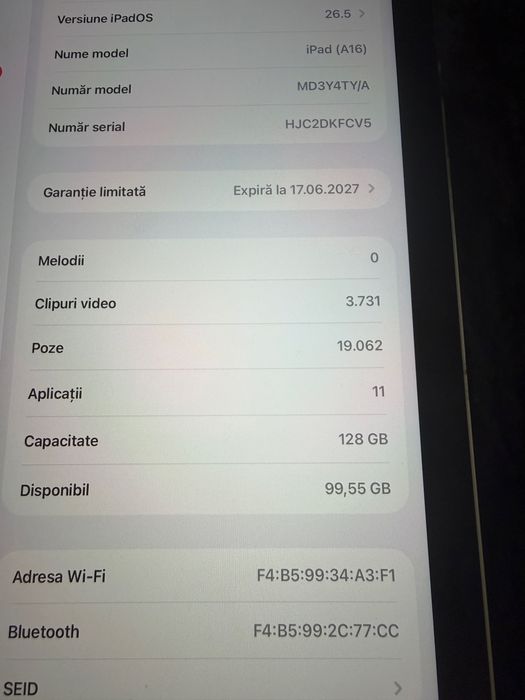 Tableta apple ca noua