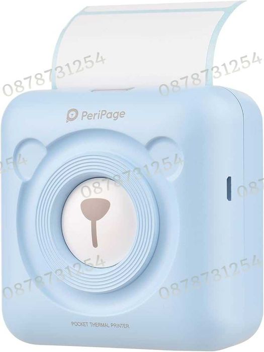 Мини Преносим Принтер за Печат с Безжична Връзка, Bluetooth, Android