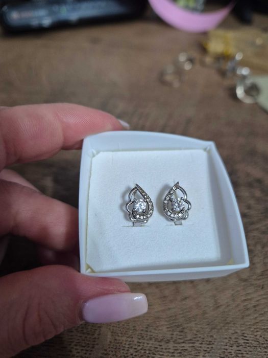 Сребро- обеци, пръстени и гривна