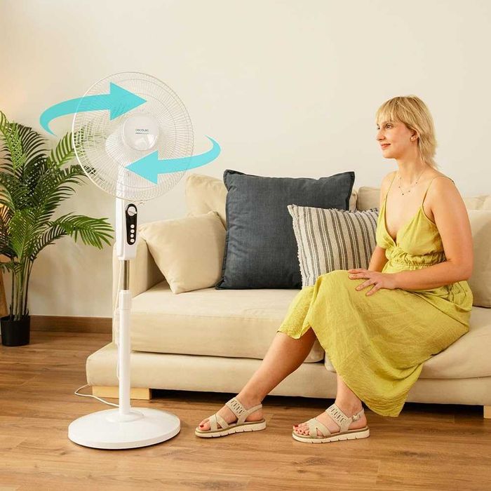 Вентилатор Cecotec EnergySilence 515 MaxFlow White 45W, 1-часов таймер