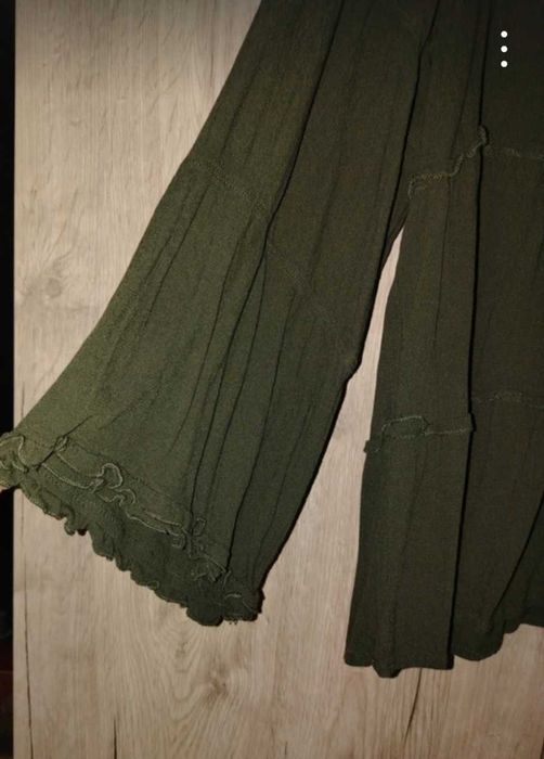 Bluză ușoară din in verde