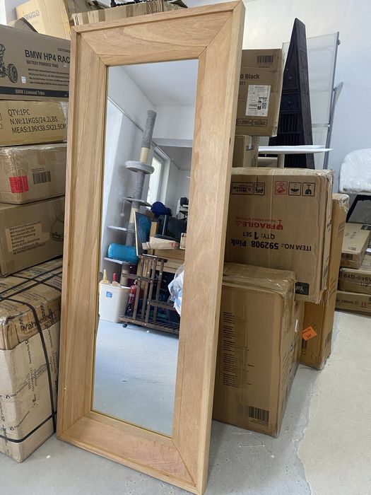 Огледало с дървена рамка 150х60