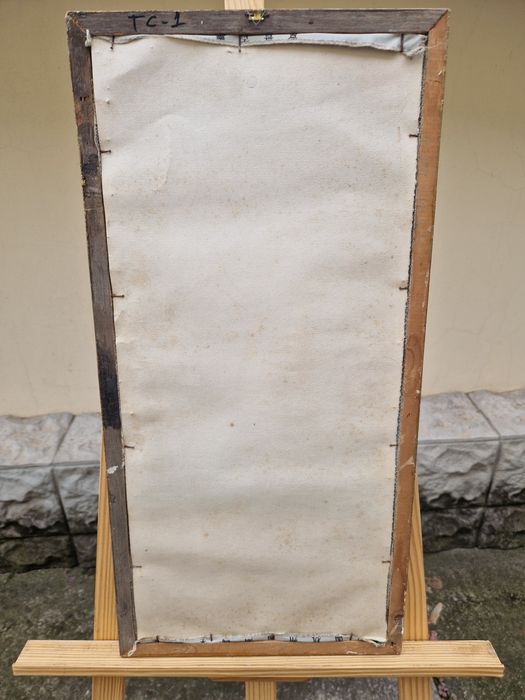 Прекрасна антикварна китайска картина коприна автор