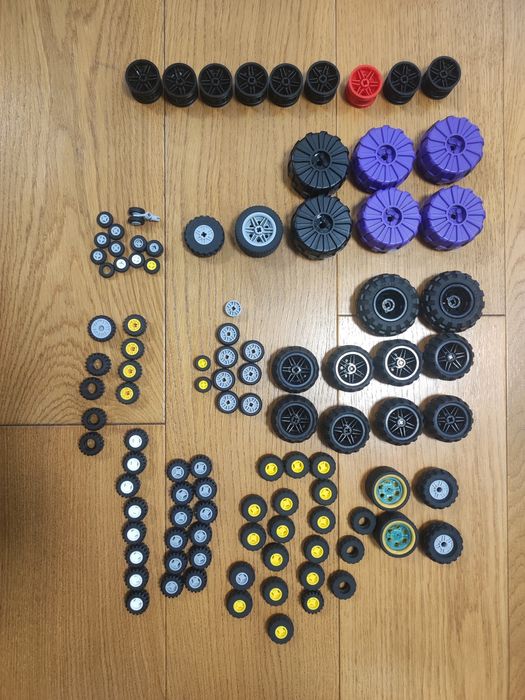 LEGO - roți și jante diferite dimensiuni