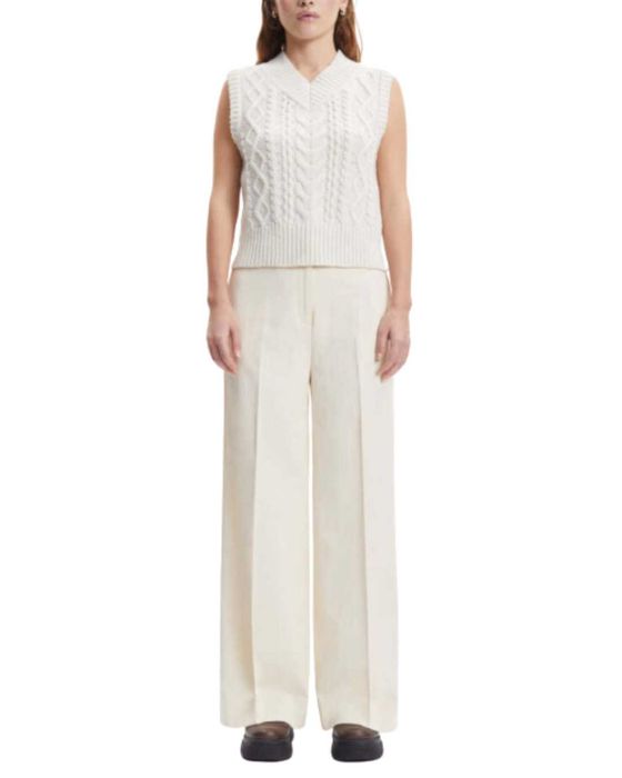 Дамски панталон с широки крачоли Samsoe&Samsoe - размер С