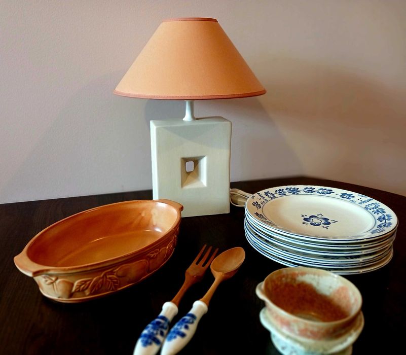 Керамика - лампа, чинии, декорация