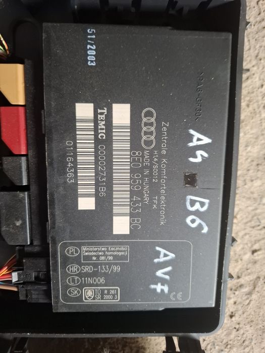 Modul unitate control confort Audi A4 B6