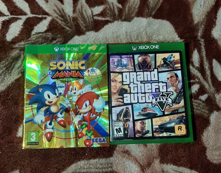 Vând gta 5 și sonic în stare bună Xbox one s x