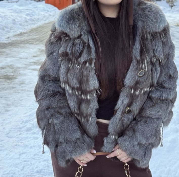 Натуральная шуба песец