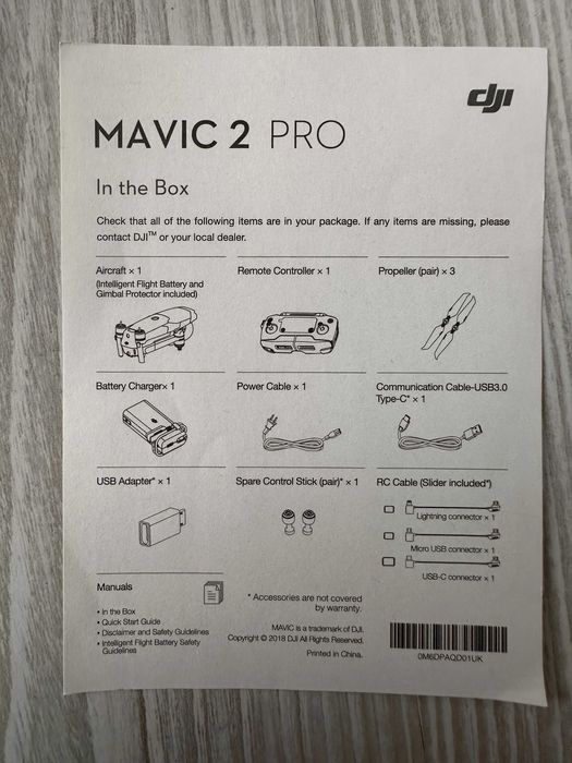 Drona Mavic 2 Pro cu doar 7 incarcari