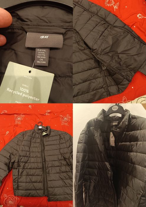 Geacă H&M, mărimea XXL, nouă cu etichetă, neagră