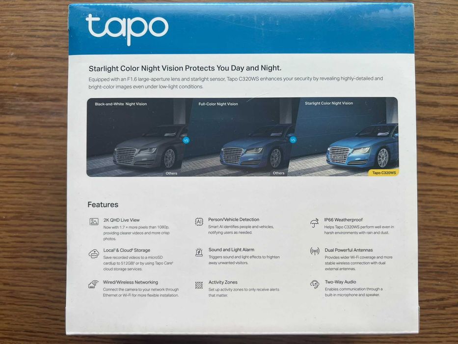 camera supraveghere video  exterior tp-link tapo C320WS 2K 4MP QHD