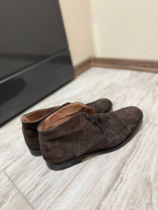 Официални мъжки кожени обувки H&M - естествен велур