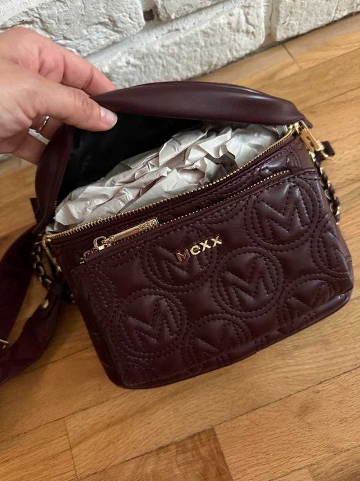 Нова дамска чанта MEXX с етикети, бордо