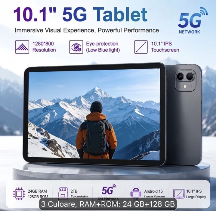 Tableta 10.1 inch  SIM +wifi Pro Max Pad  Octa Core android 15