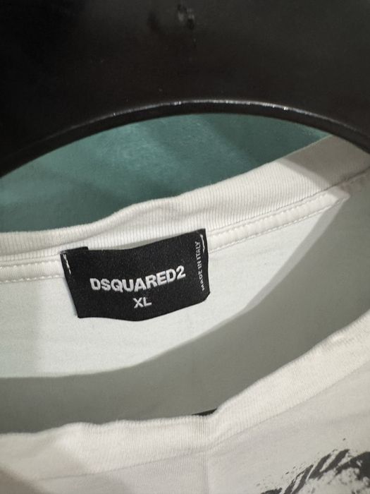 tricou dsquared icon alb