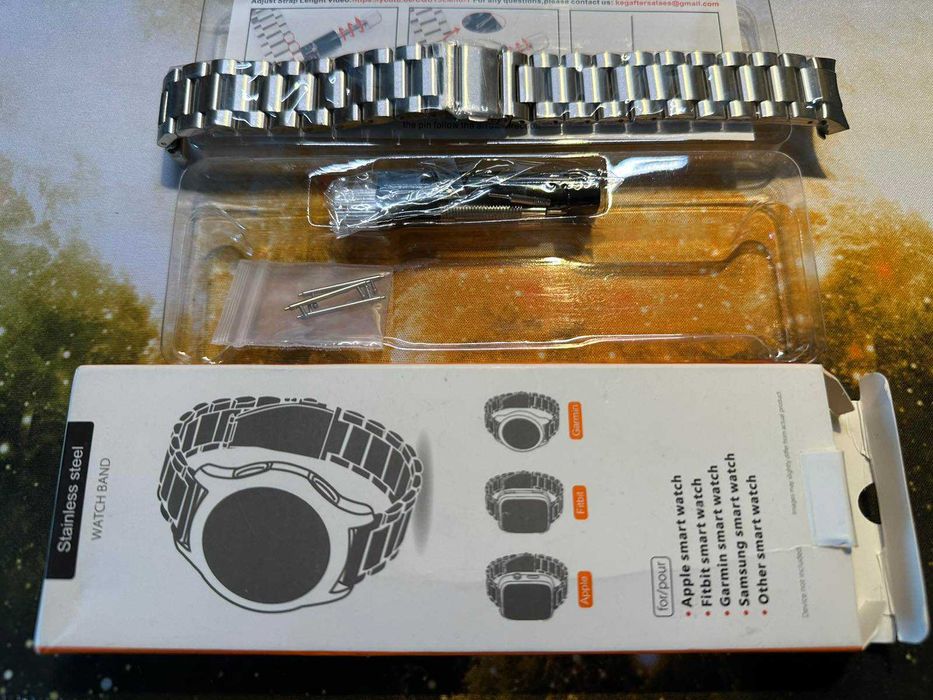 Стоманена каишка 20мm- Samsung Watch, Apple Watch и др.