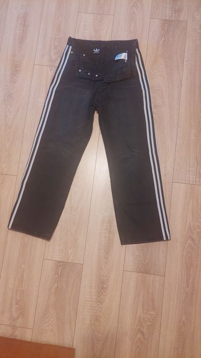 Blugi negri  Baggy Balenciaga Adidas